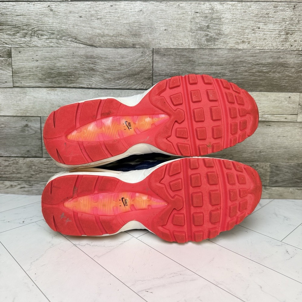 Nike Air Max 95 - Women's 3079600-405 - Indigo Storm Crimson Navy White - Picture 8 of 9